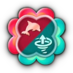 Badge Coup du dauphin + Vrille ascendante